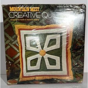 Vintage Mountain Mist Quilting Kit  Oriental Emblem Pillow  16"sq New Sealed
